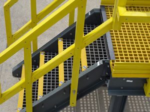 Fiberglass Crossover Platforms Stair Treads