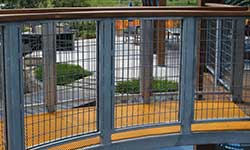 wire mesh infill panel fabrication