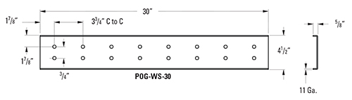 Perf-O Grip_Walkway Splice Plate Kit diagram