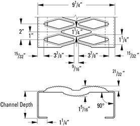 Heavy Duty Grating 2 Diamond Plank
