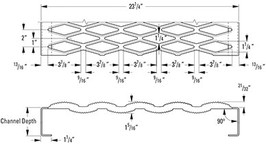 Heavy Duty Grating 5 Diamond Plank