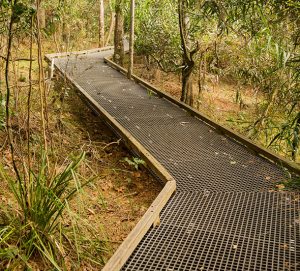 molded FRP pedestrian walkway