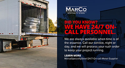 24-7-On-call-Metal-Supplier, metal delivery truck