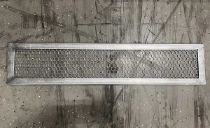 custom perforated metal infill, hex perforated metal