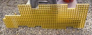 Cut-to-Size FRP Grating custom molded FRP, fiberglass grating fabrication